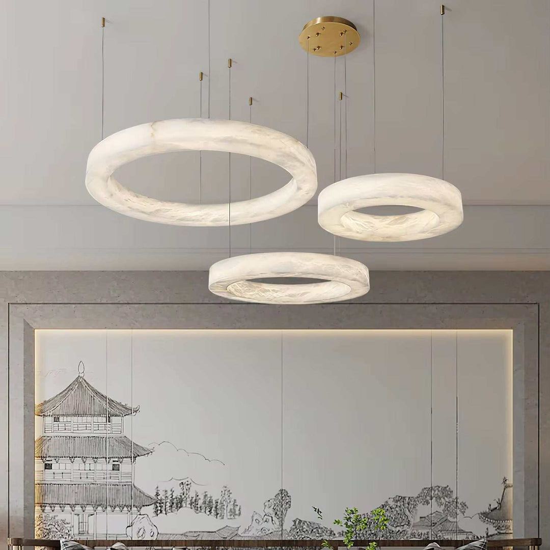 Eclipse Marble Ring Chandelier