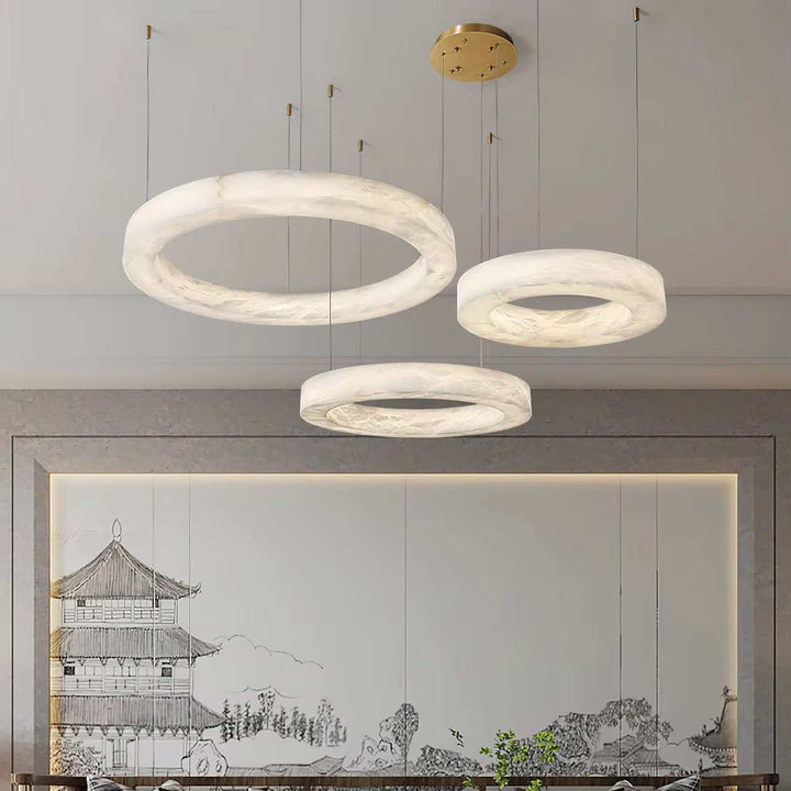 Eclipse Marble Ring Chandelier