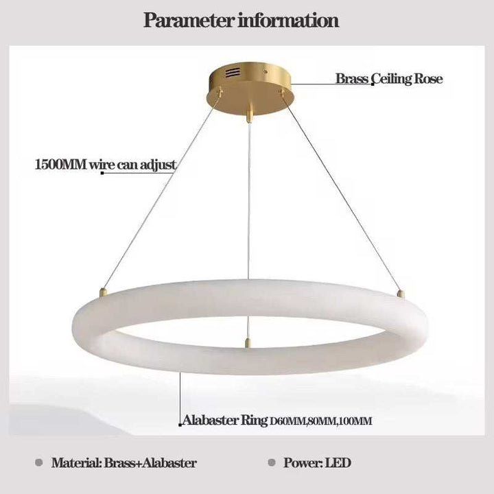 Marble Ring Chandelier