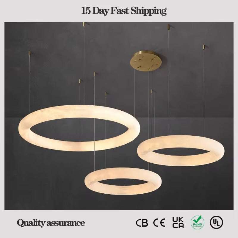 Marble Ring Chandelier