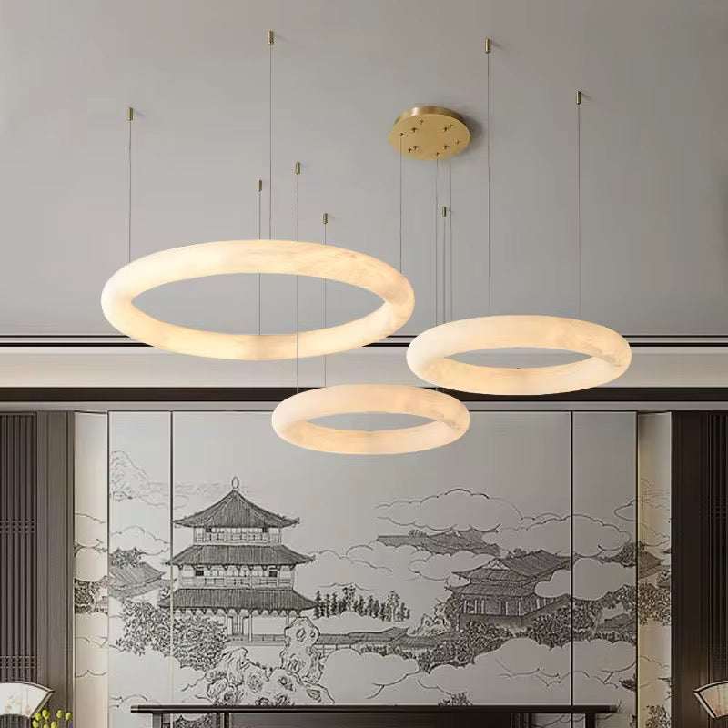 Marble Ring Chandelier