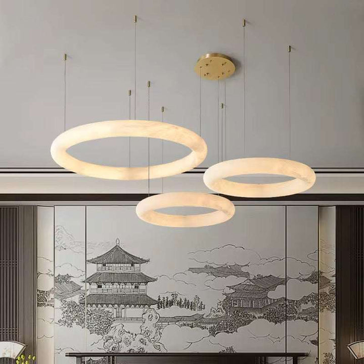 Marble Ring Chandelier