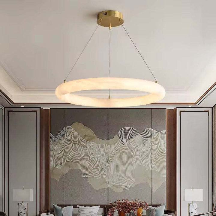 Marble Ring Chandelier