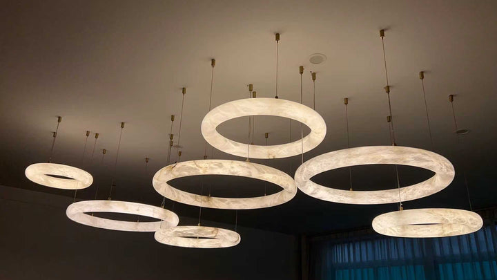 Marble Ring Chandelier