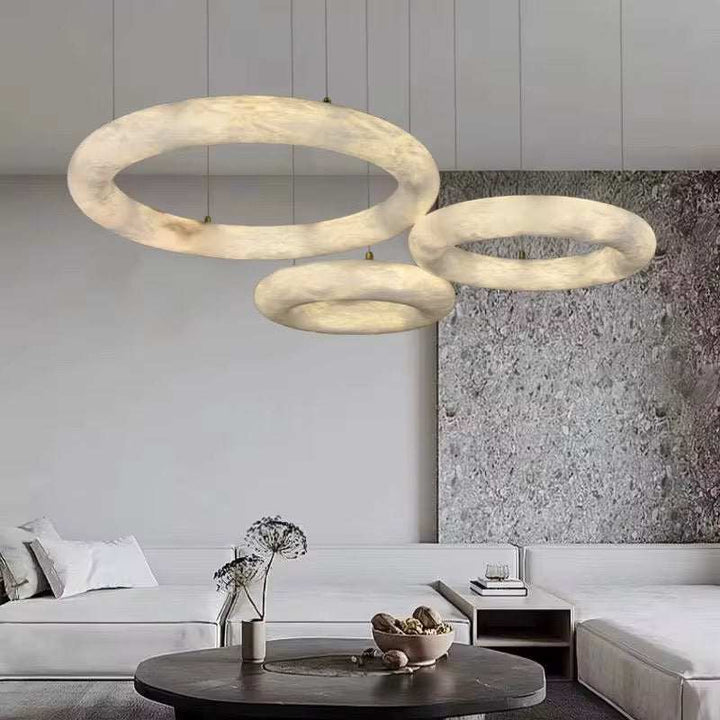 Marble Ring Chandelier