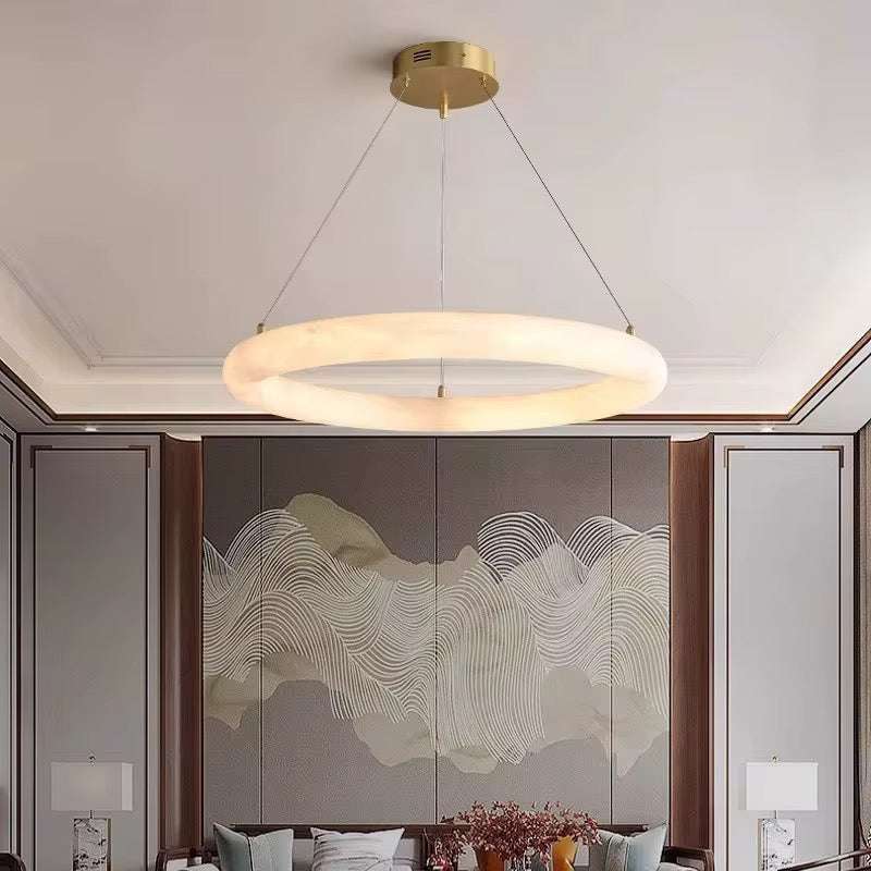 Marble Ring Chandelier