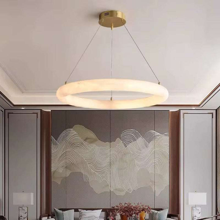 Marble Ring Chandelier
