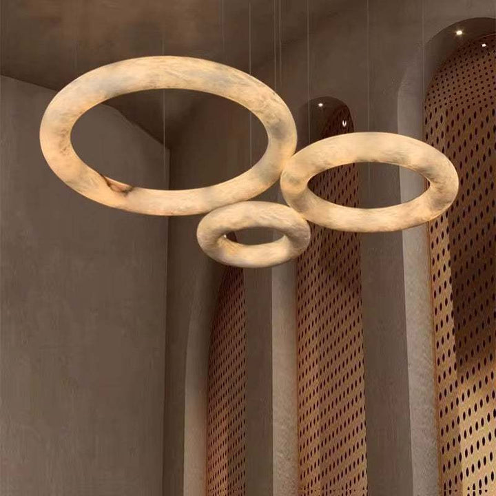 Marble Ring Chandelier