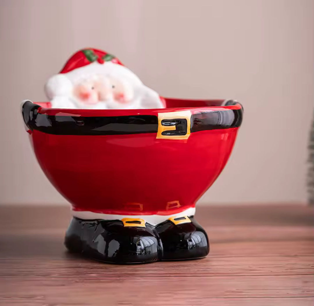 Santa Claus Ceramic Bowl