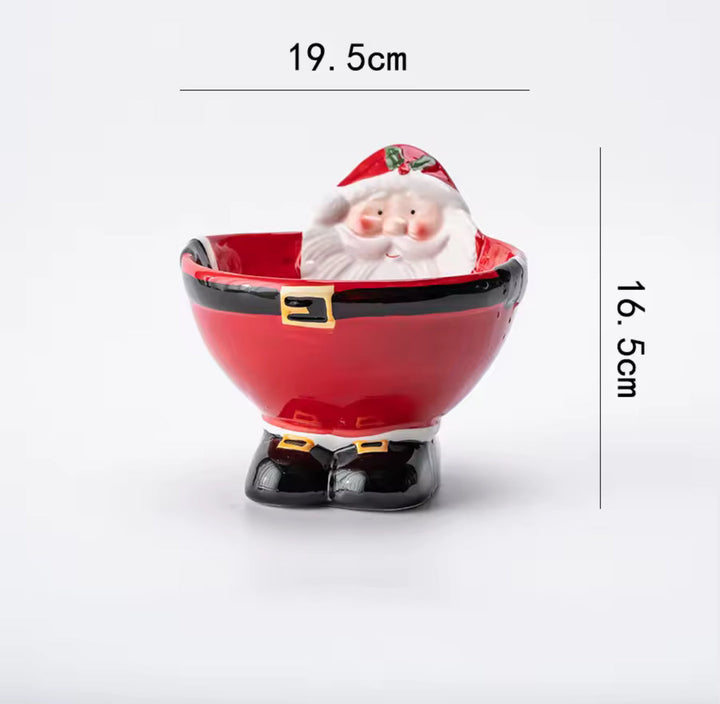 Santa Claus Ceramic Bowl