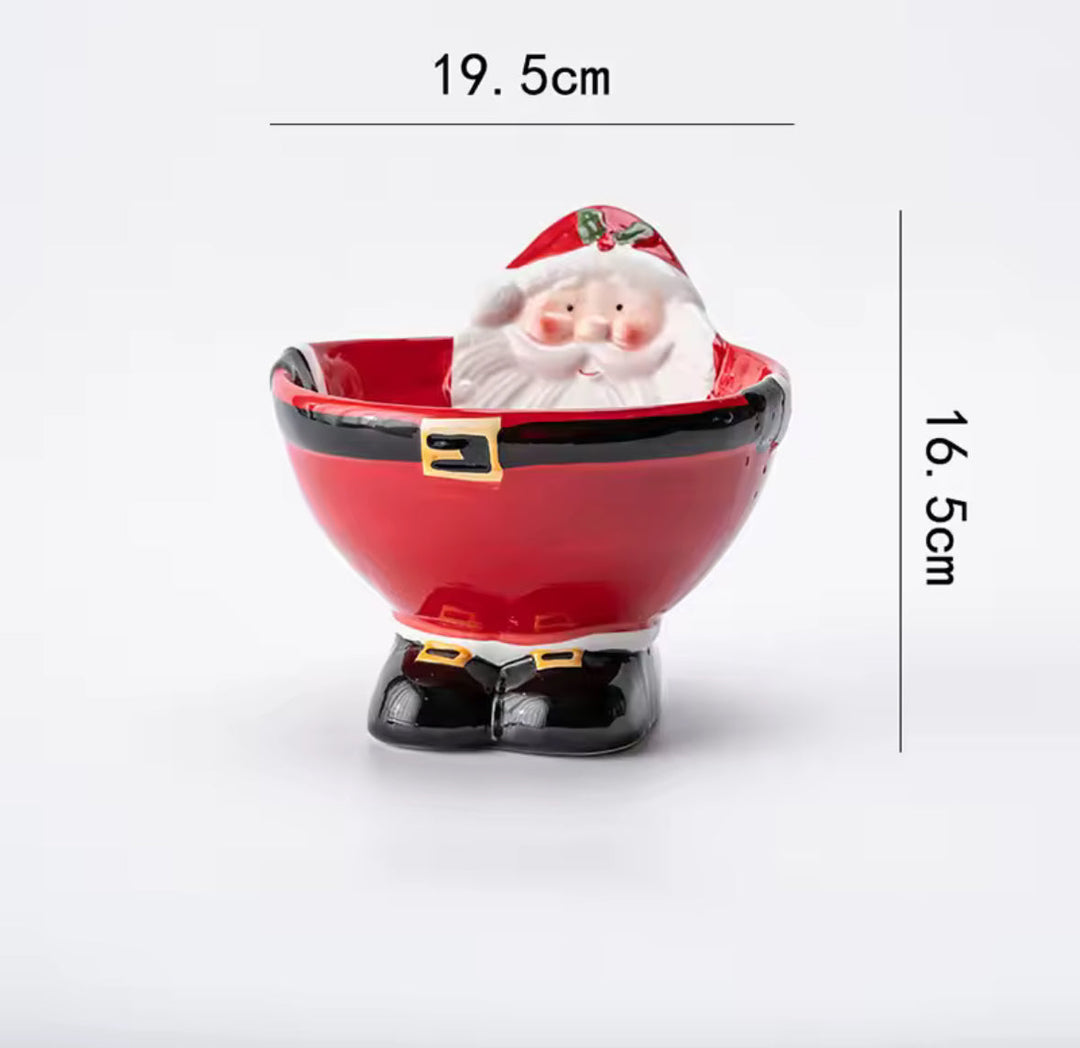 Santa Claus Ceramic Bowl