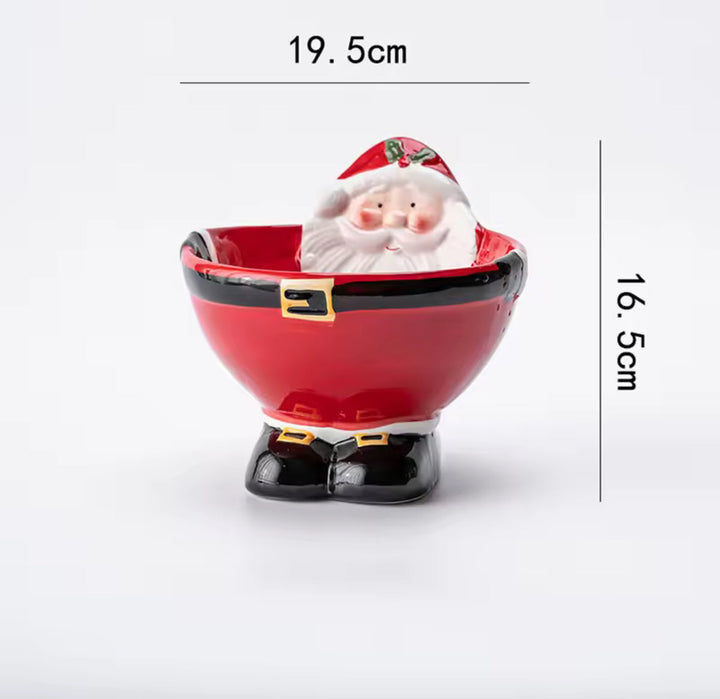 Santa Claus Ceramic Bowl