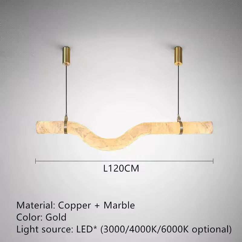 Wave Marble Pendant Light