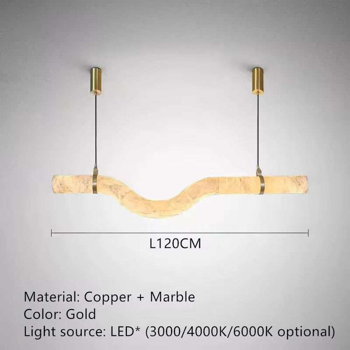 Wave Marble Pendant Light