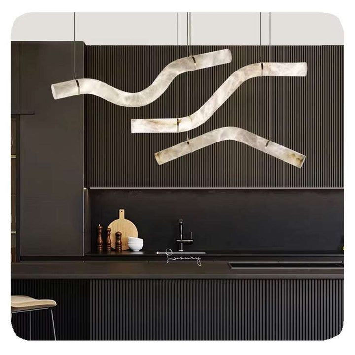 Wave Marble Pendant Light