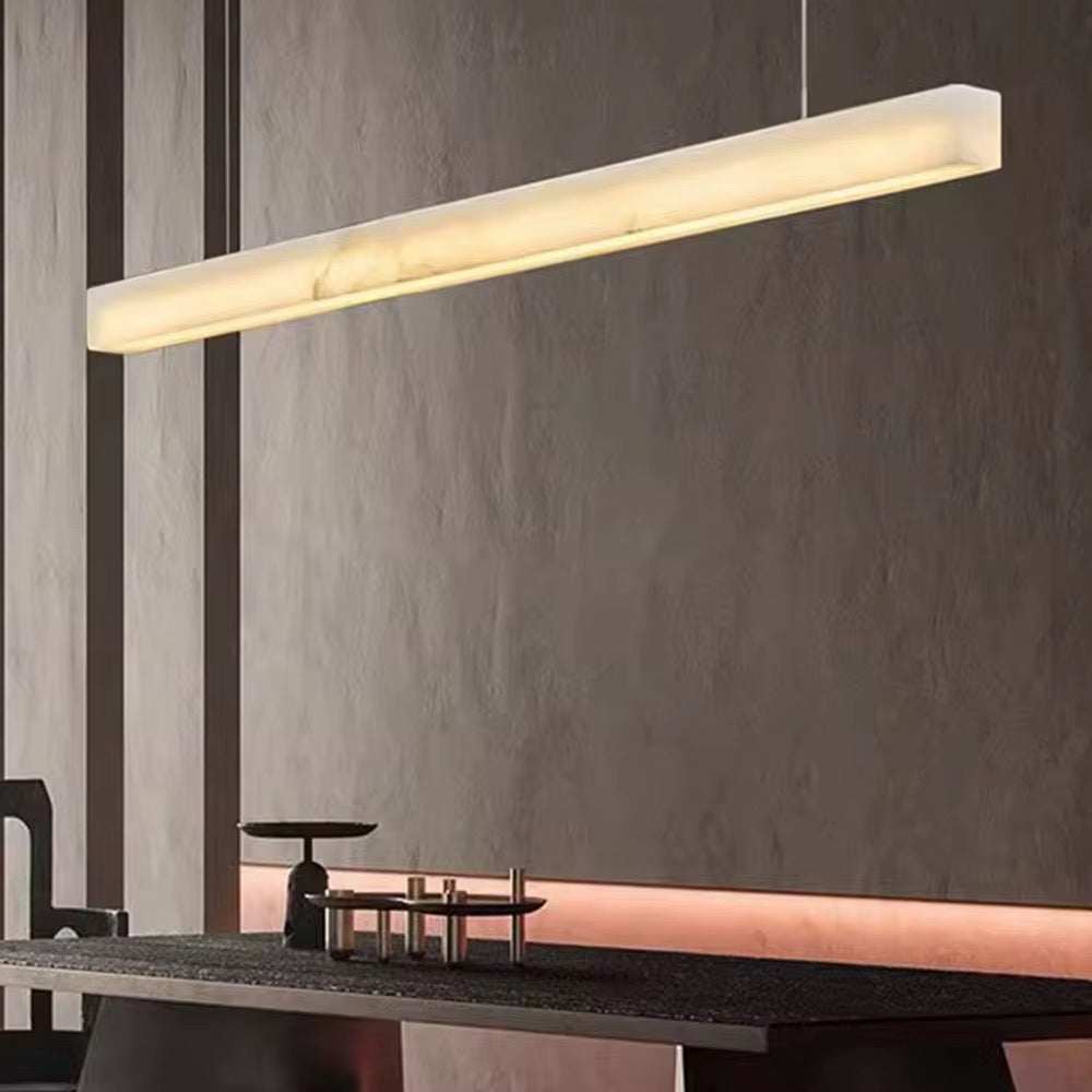 Linear Marble Pendant Light