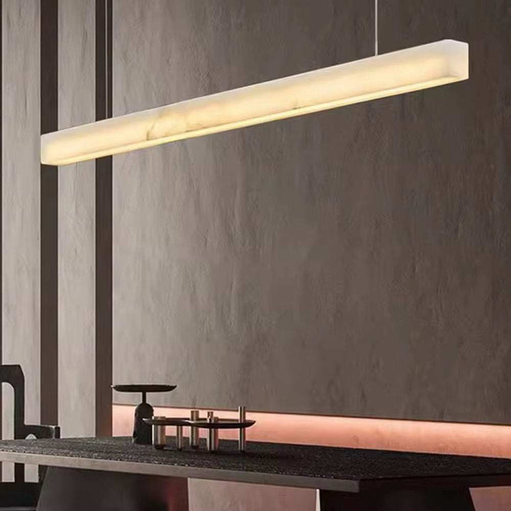 Linear Marble Pendant Light