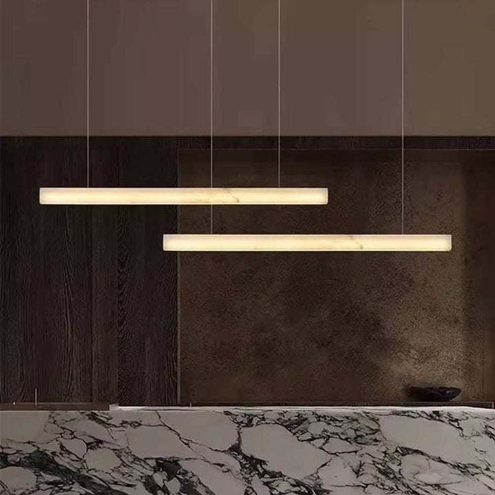 Linear Marble Pendant Light