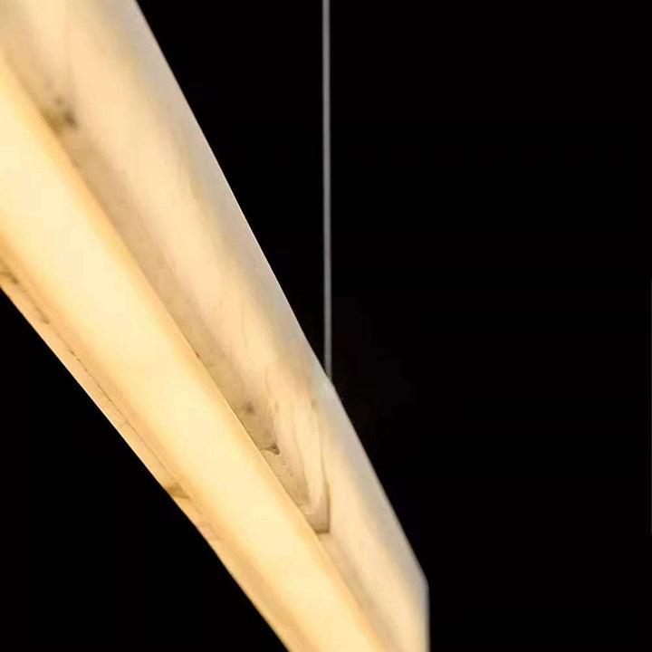 Linear Marble Pendant Light