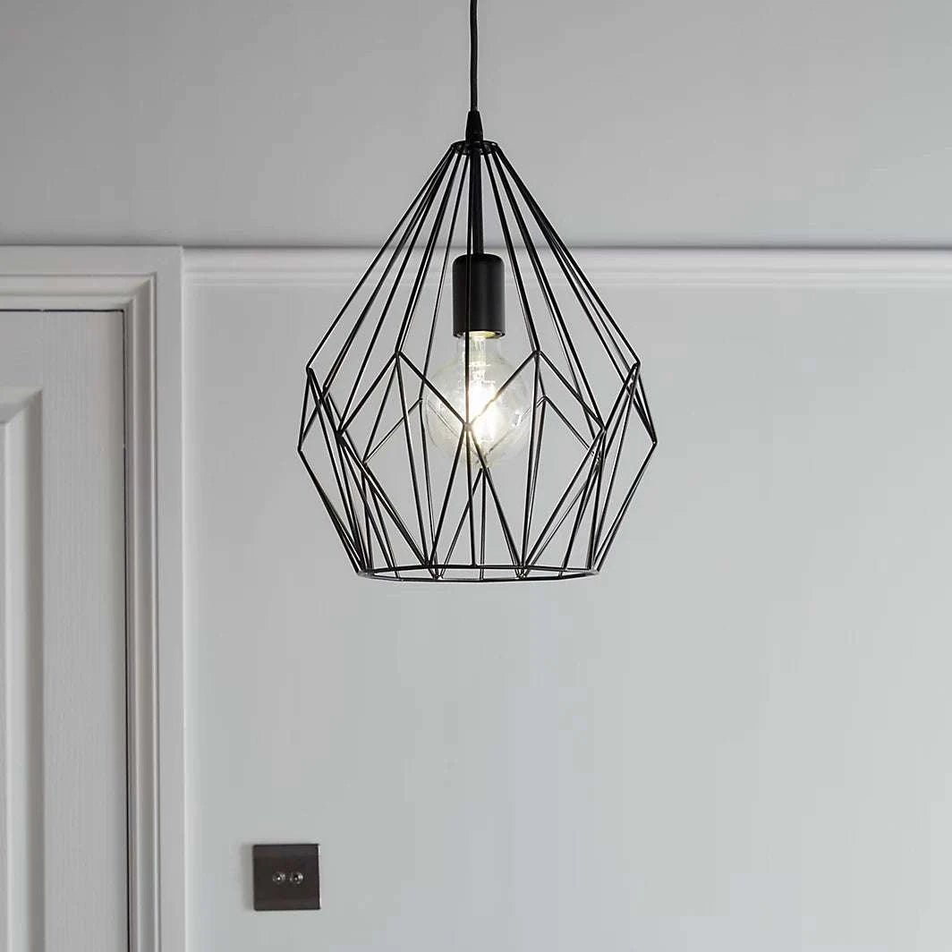 Setthis Industrial Geometric Pendant Light SetThis set of industrial geometric ...