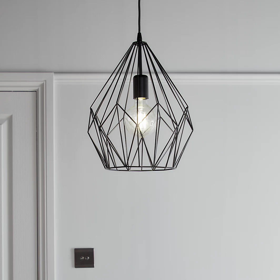 Industrial Geometric Pendant Light Set