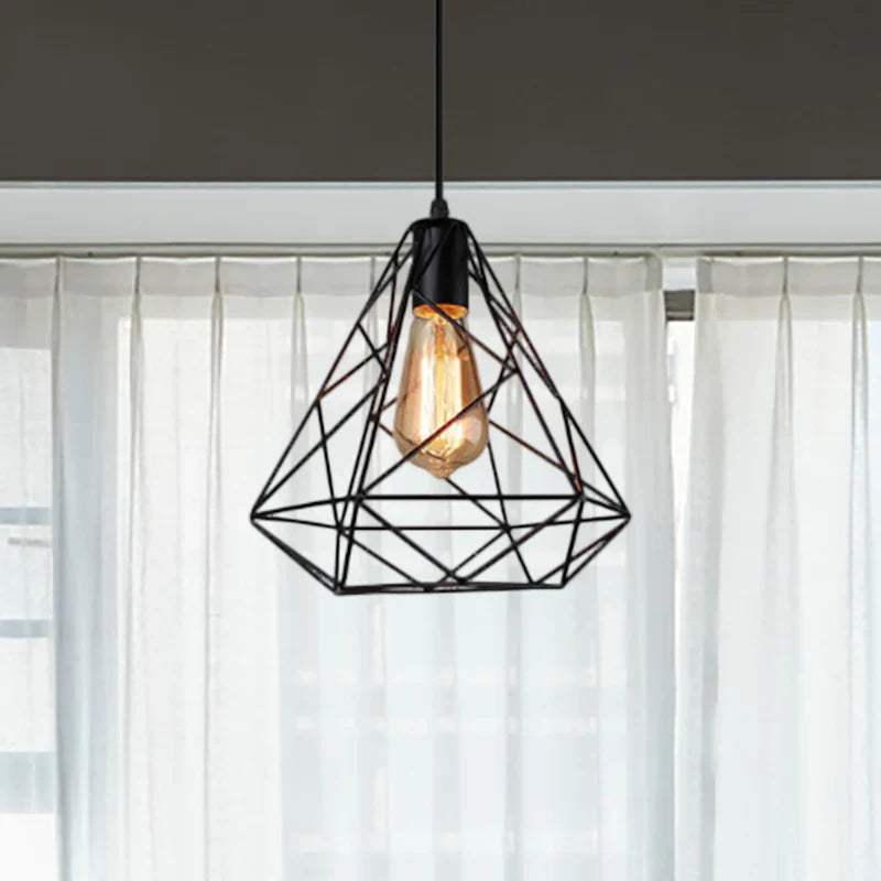 Industrial Geometric Pendant Light