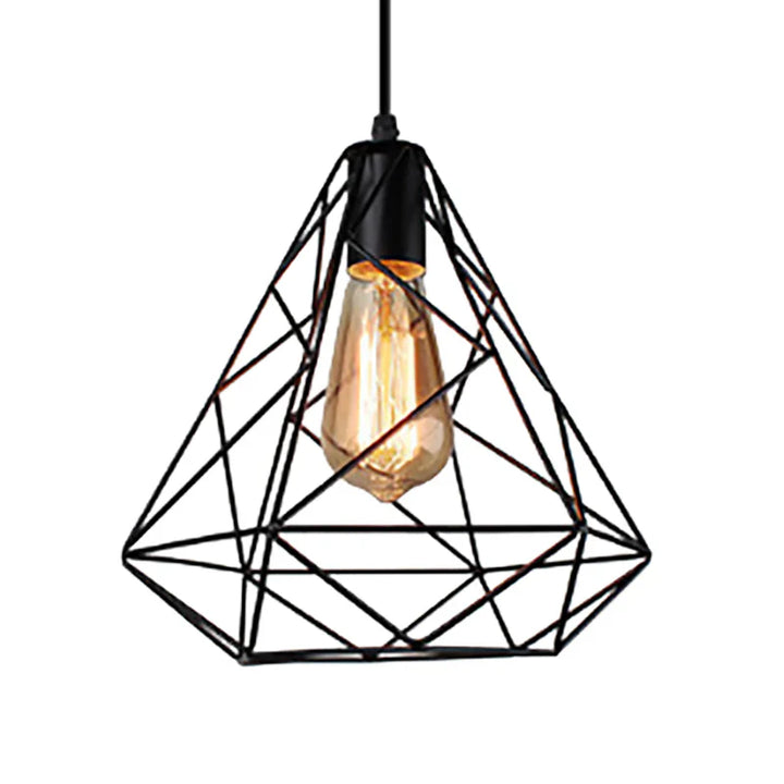 Industrial Geometric Pendant Light