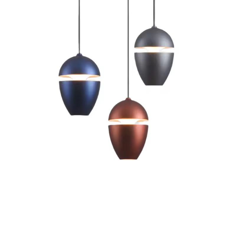 Brown and blue Metal Modern Pendant Light