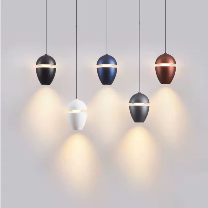 Brown and blue Metal Modern Pendant Light