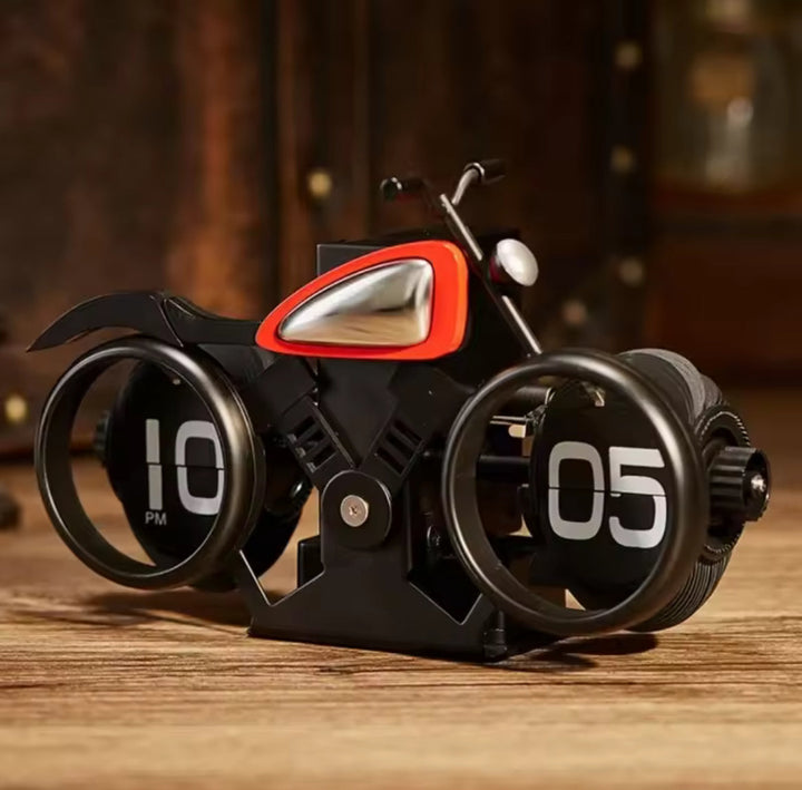 Motorcycle Flip Clock