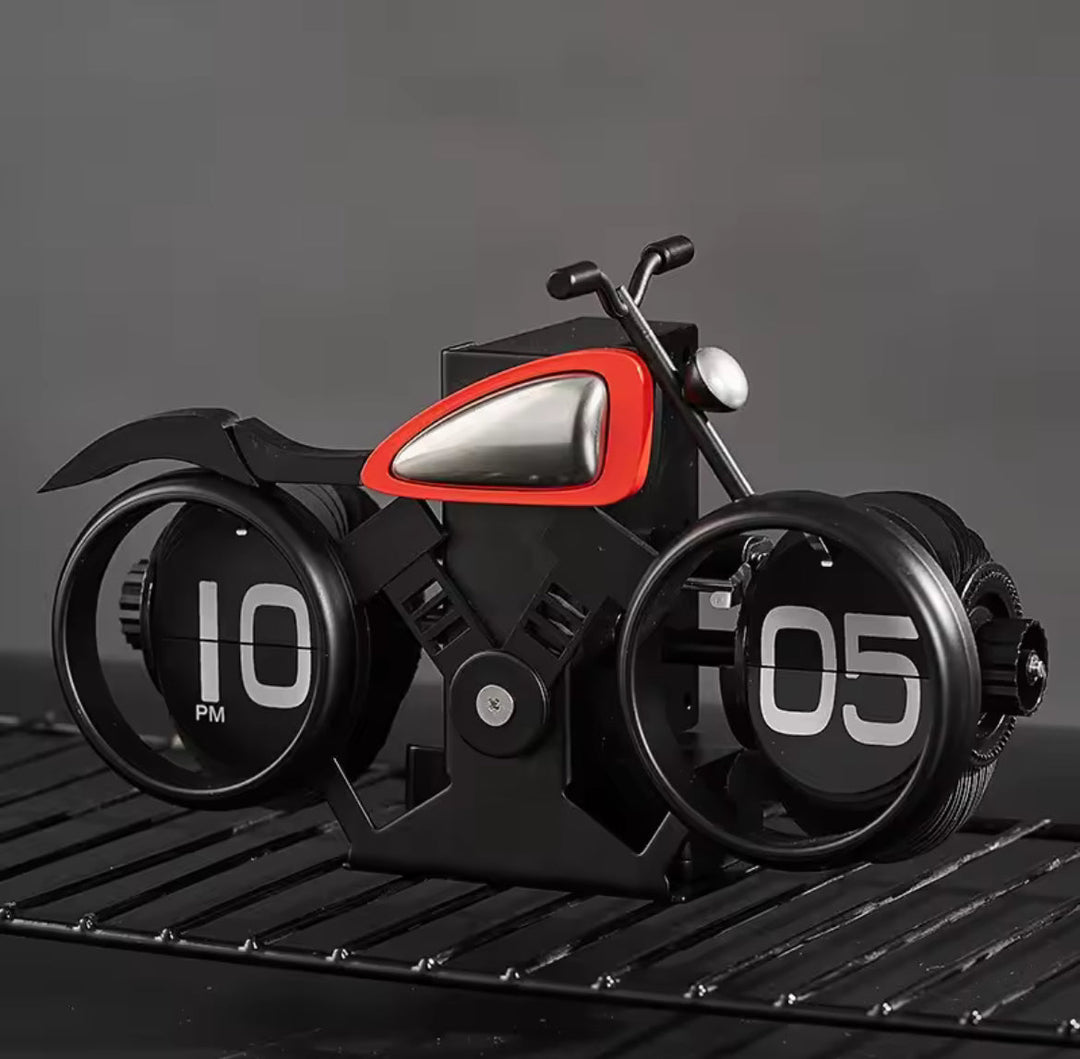 Motorcycle Flip Clock