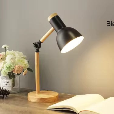 Modern Wood & Metal Table Lamp