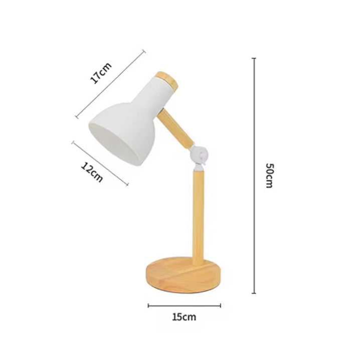 Modern Wood & Metal Table Lamp