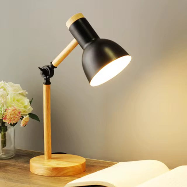 Modern Wood & Metal Table Lamp