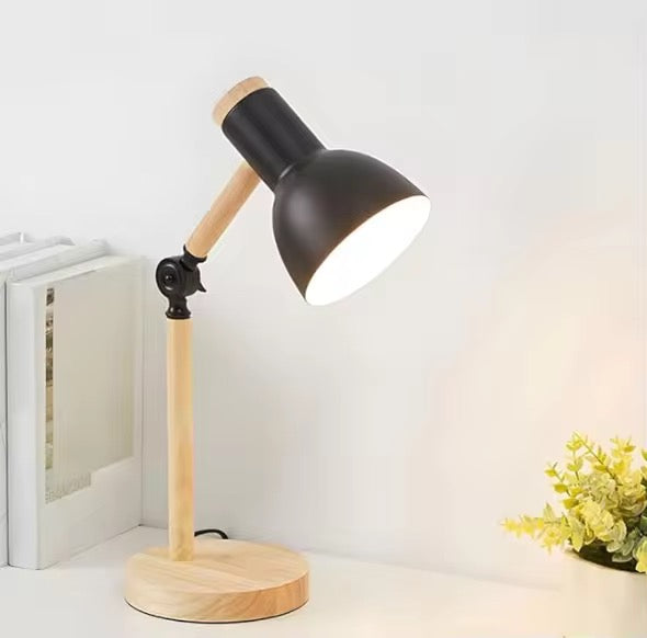Modern Wood & Metal Table Lamp