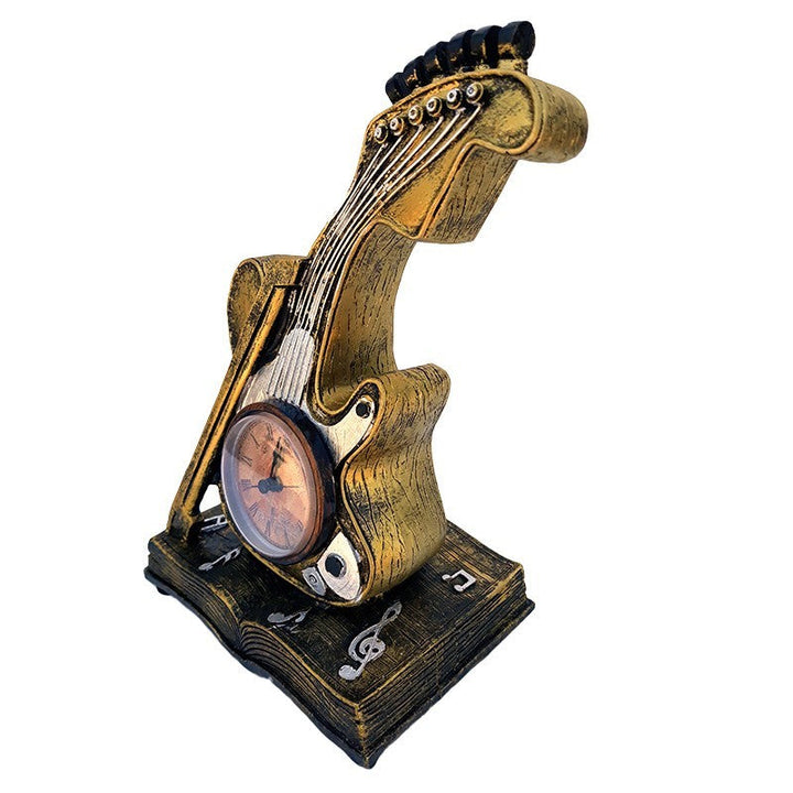 Vintage Guitar Desk Clock
