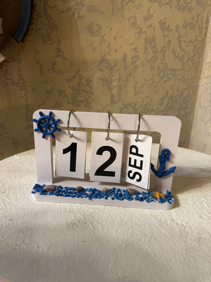 Nautical Desktop Perpetual Calendar