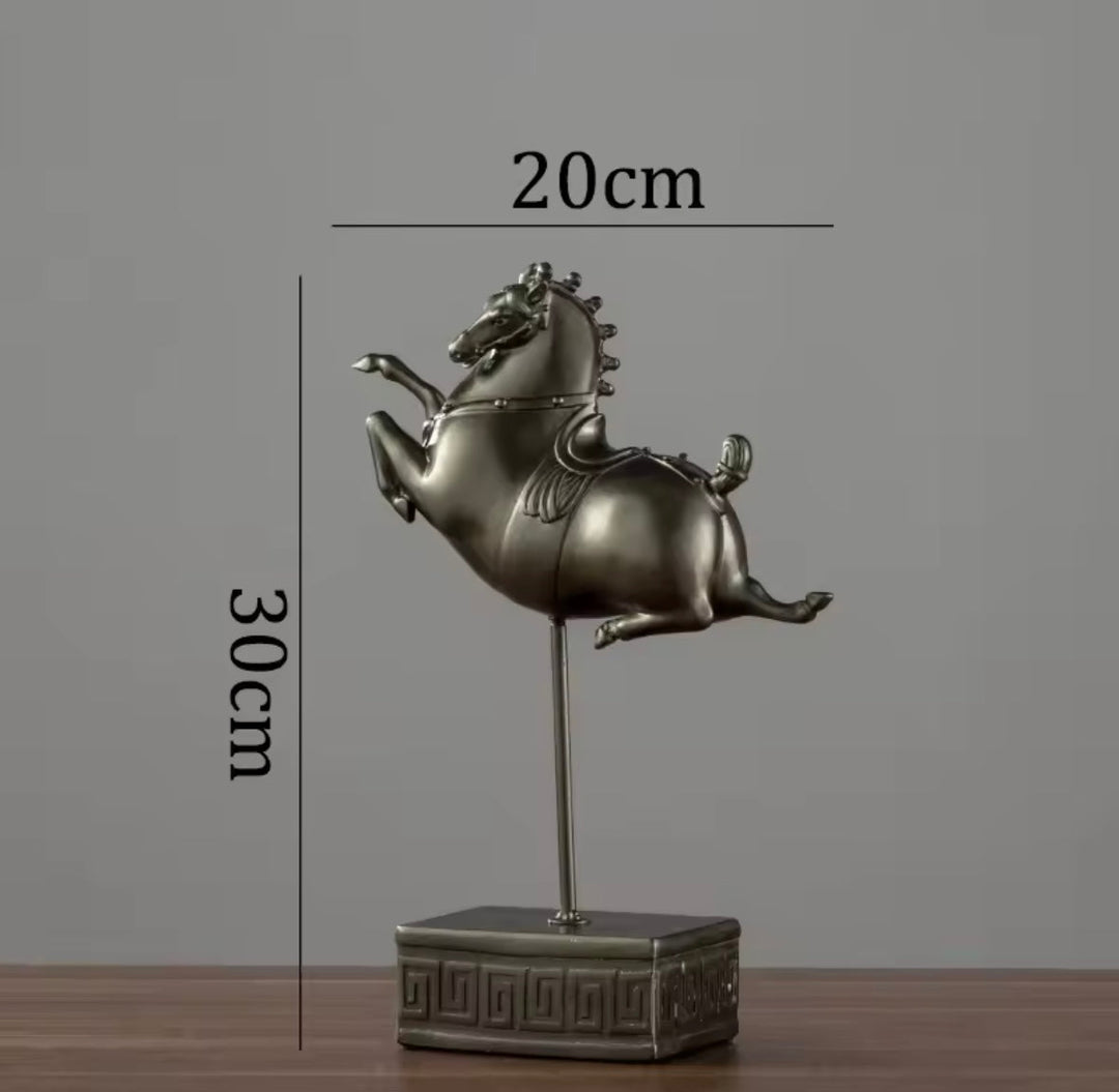 Warrior Horse Sculpture Set of 3