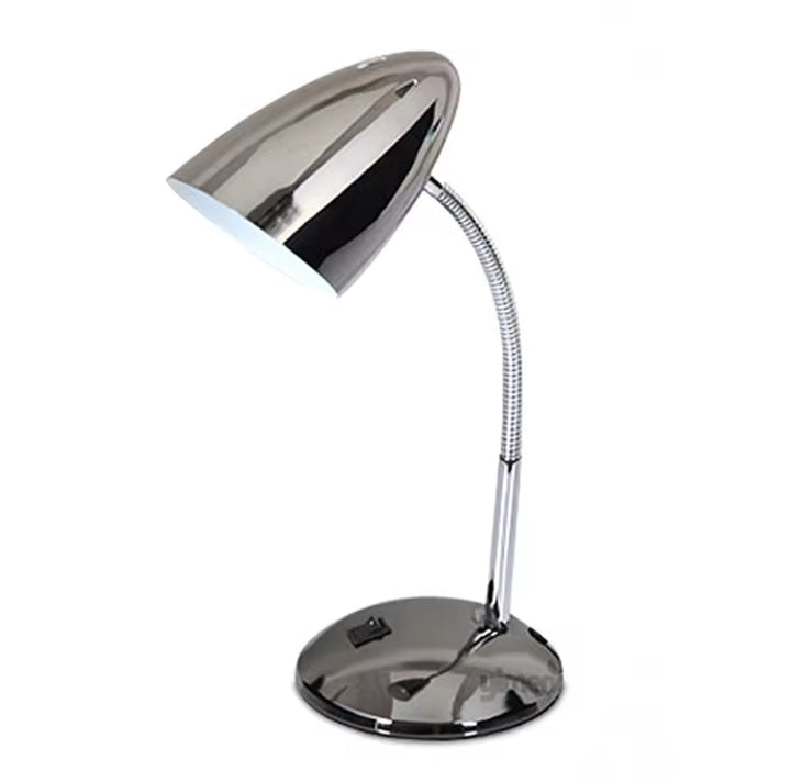 Modern Chrome Metal Table Lamp  Adjustable Neck