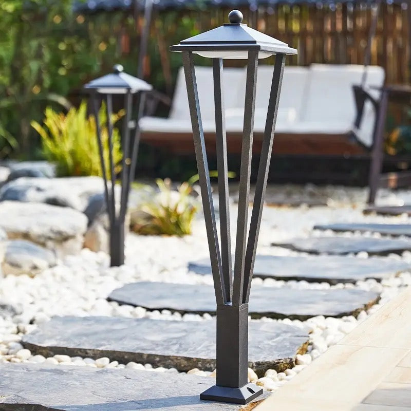 Outdoor LED Modern Lantern Bollard Light