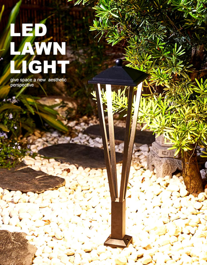 Outdoor LED Modern Lantern Bollard Light