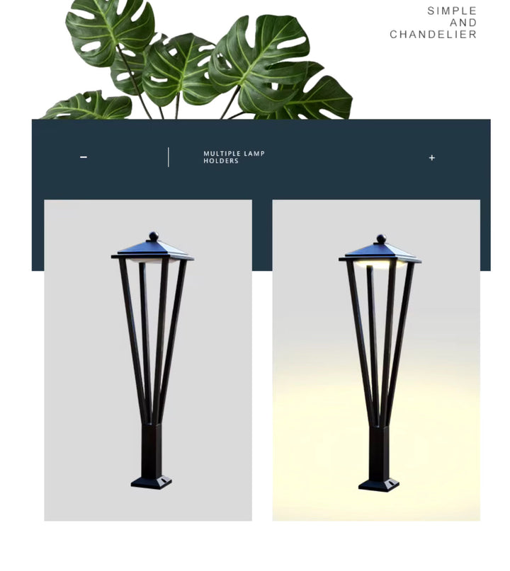 Outdoor LED Modern Lantern Bollard Light