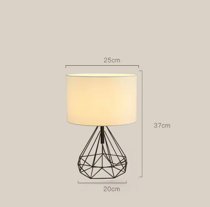 Modern Geometric Gold Table Lamp