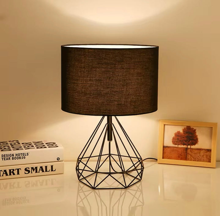 Modern Geometric Gold Table Lamp