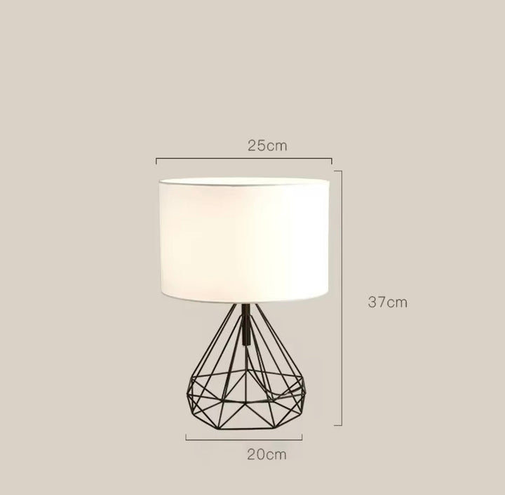 Modern Geometric Gold Table Lamp