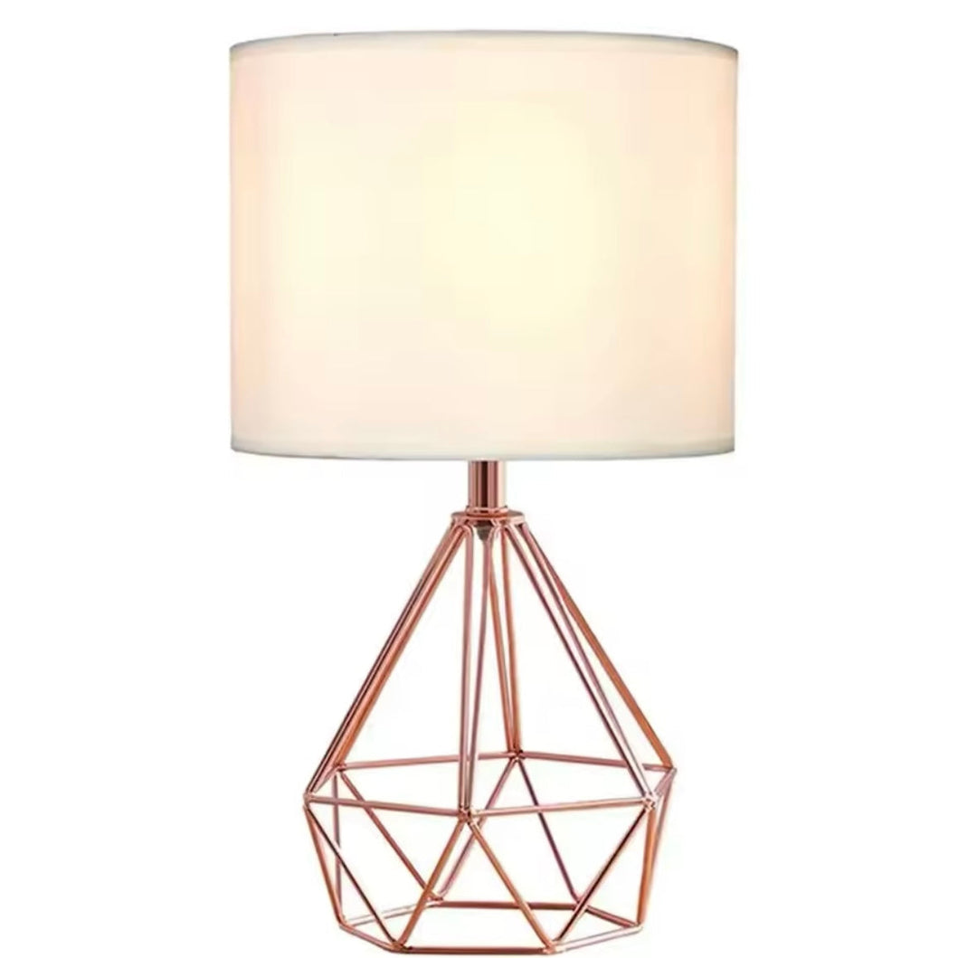 Modern Geometric Gold Table Lamp