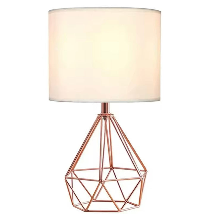 Modern Geometric Gold Table Lamp