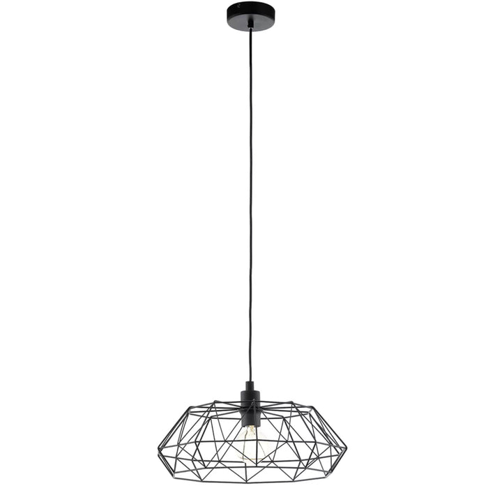 Industrial Geometric Wire Pendant Light