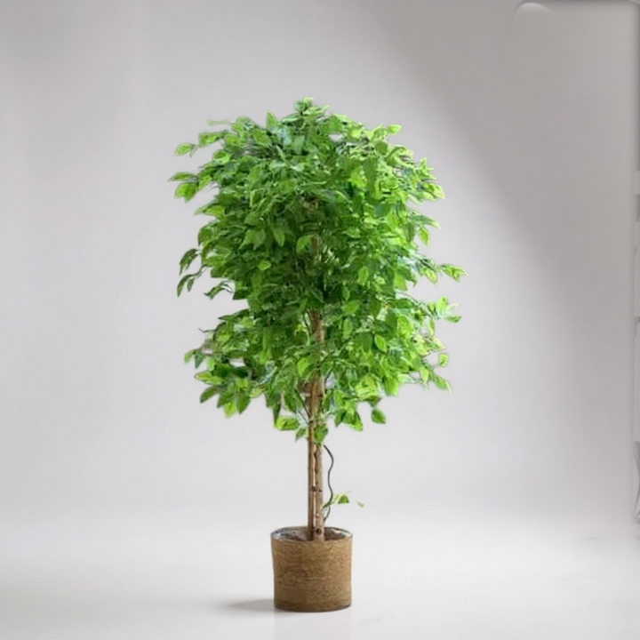 Tall Artificial Indoor Tree in Woven Pot