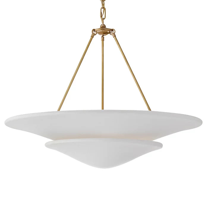 Vintage Artificial Marble Disc Pendant 60 cm